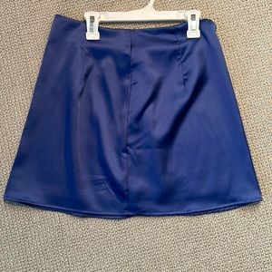 Blue mini skirt